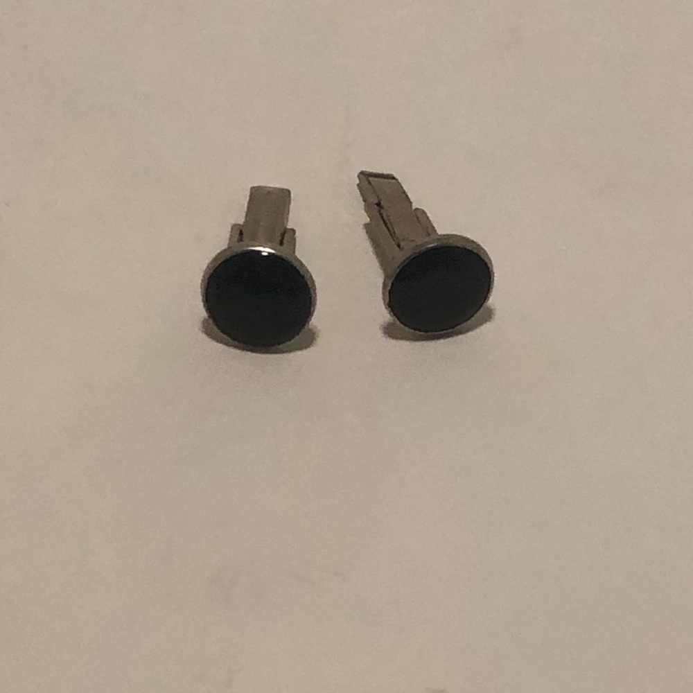 Black and Silver Cufflinks